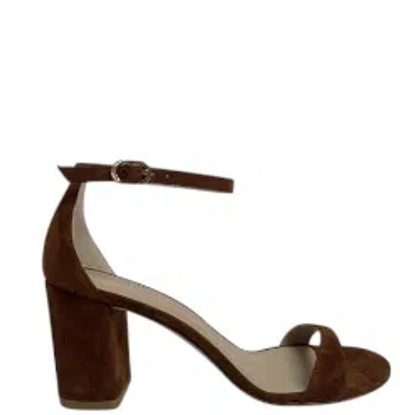 Stuart Weitzman Luxe Saddle Leather Sandals