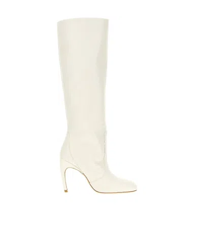Stuart Weitzman Luxecurve Knee-high Boots In White
