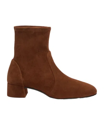 Stuart Weitzman Maeve Bootie In Brown