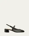 Stuart Weitzman Maeve Mesh Mary Jane Slingback Pumps