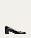Stuart Weitzman Maeve Patent Block-heel Pumps