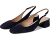 Stuart Weitzman Maeve Suede Slingback Ballerina Pumps In Blue