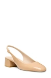 Stuart Weitzman Women's Bridgt 50mm Leather Slingback Pumps In Adobe