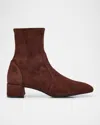 Stuart Weitzman Maeve Suede Booties In Animal Print