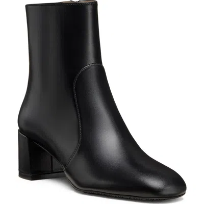 Stuart Weitzman Maeve Zip Bootie In Black