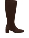 Stuart Weitzman Maeve Zip Boots In Brown