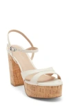 Stuart Weitzman Maia Platform Sandal In White