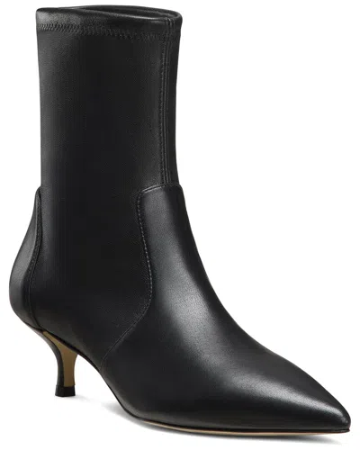 Stuart Weitzman Mara 50 Leather Bootie In Black