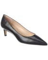 Joan Oloff Floret Saffiano Leather Courts In Black Lux Nappa