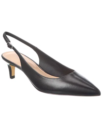 Stuart Weitzman Mara Slingback-pumps Aus Leder In Black