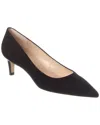 Stuart Weitzman Stuart Suede Stiletto Pumps In Black