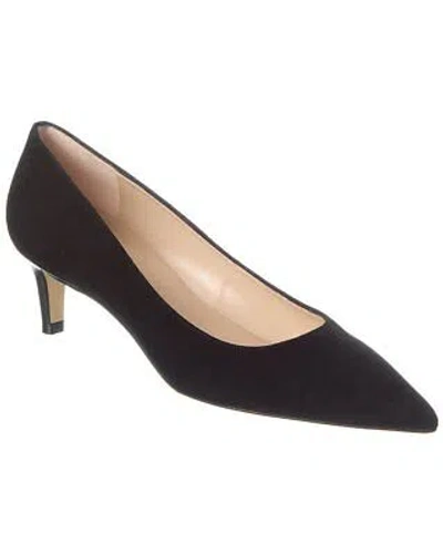 Pre-owned Stuart Weitzman Mara 50 Suede Pump Women's In Black