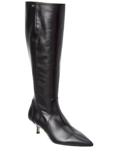 STUART WEITZMAN MARA 50 ZIP LEATHER KNEE-HIGH BOOT