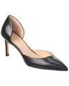 Stuart Weitzman Mara 75 Dorsay Leather Pump In Black
