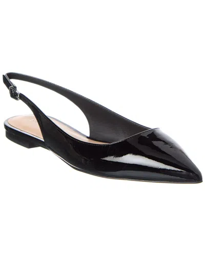 Stuart Weitzman Mara Patent Slingback Flat In Black