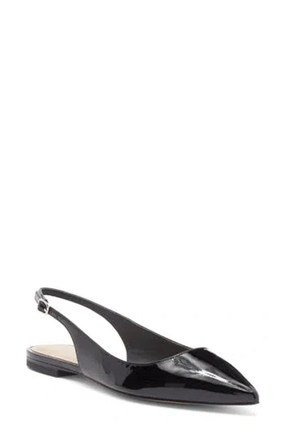 Stuart Weitzman Mara Slingback Flat In Black