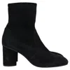 Stuart Weitzman Margot Ankle Boots In Black Suede In Black