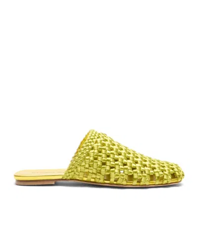 Stuart Weitzman Marina Mule In Yellow