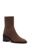 Stuart Weitzman Maris Zip Bootie In Brown