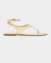 Stuart Weitzman Marley Metallic Leather Ankle-strap Sandals In Multi