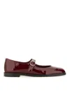 Stuart Weitzman Flats In Dark Red