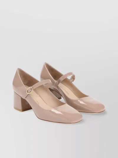Stuart Weitzman Mary Jane Style Block Heel Pumps