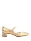 Stuart Weitzman Mary Jane "vivienne" In Gold