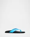 Stuart Weitzman Mary Kate Leather Thong Sandals In Multi