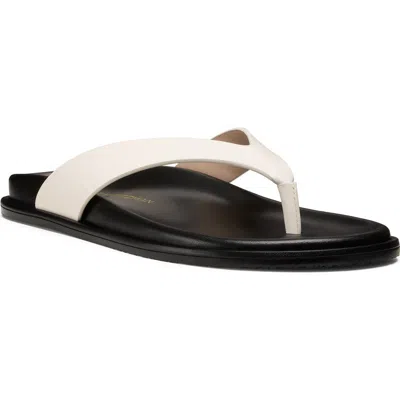 Stuart Weitzman Marykate Flip Flop In White