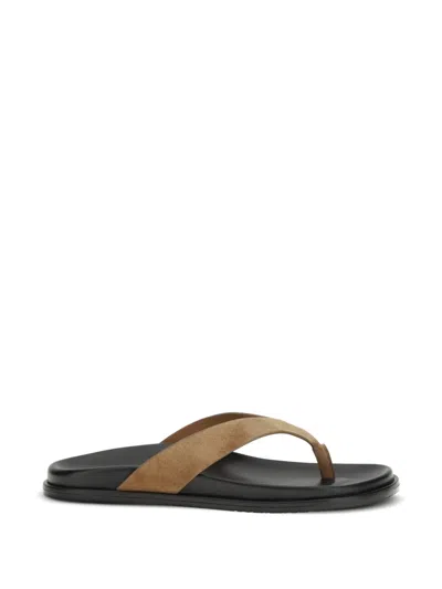 Stuart Weitzman Marykate Thong Sandals Boho Tan In Black