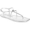 Stuart Weitzman Matilda Metallic Sandal In Silver