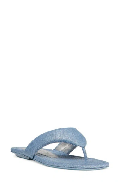 Stuart Weitzman Maui Flip Flop In Blue