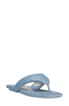 Stuart Weitzman Maui Flip Flop In Silver Denim