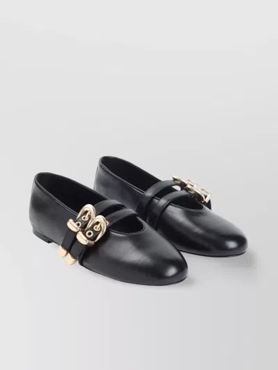 STUART WEITZMAN MAVEN DOUBLE BUCKLE BALLERINA