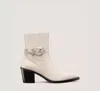 Stuart Weitzman Maven Western Bootie In Gray