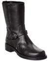 Stuart Weitzman Maverick Leather Bootie In Black