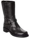 Stuart Weitzman Maverick Leather Bootie In Black