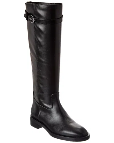 Stuart Weitzman Maverick Leather Knee-high Boot In Animal Print