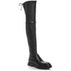 Stuart Weitzman Lowland Bold Leather Over-the-knee Boots In Black