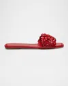 Stuart Weitzman Women's Meadow Slide Flat Sandals In Cherry