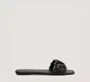 Stuart Weitzman Meadow Slide In Black