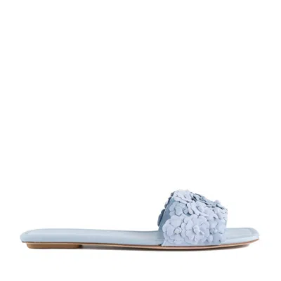 Stuart Weitzman Meadow Slide Heavenly In Blue