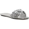 Stuart Weitzman Meadow Slide Sandal In Metallic