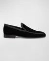 Stuart Weitzman Men's Alexan Velvet Loafers In Black