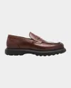 Stuart Weitzman Alvin Penny Loafer In Brown