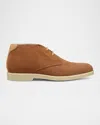 Stuart Weitzman Men's Austin Suede Chukka Boots In Taupe