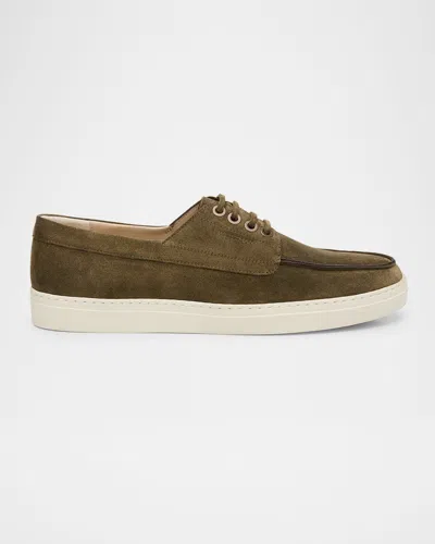 STUART WEITZMAN MEN'S BRISTOL SUEDE BOAT SHOES