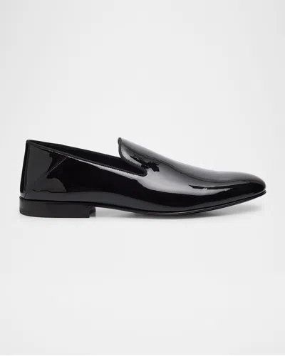 STUART WEITZMAN MEN'S BUZZ PATENT LEATHER LOAFERS