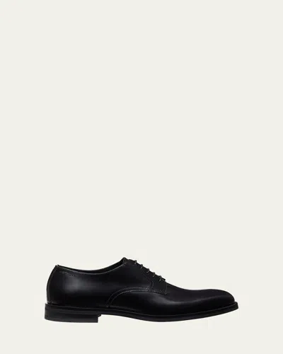 Stuart Weitzman Men's Club Calfskin Classic Derby Loafers In Black