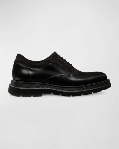 Stuart Weitzman Men's Club La Leather Derby Shoes In Black